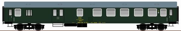 Passenger car 2nd class type Y with buggage compartment<br /><a href='images/pictures/Roco/64808.jpg' target='_blank'>Full size image</a>